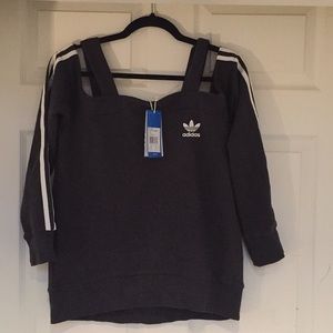 Adidas Originals NWT Off Shoulder Sweatshirt